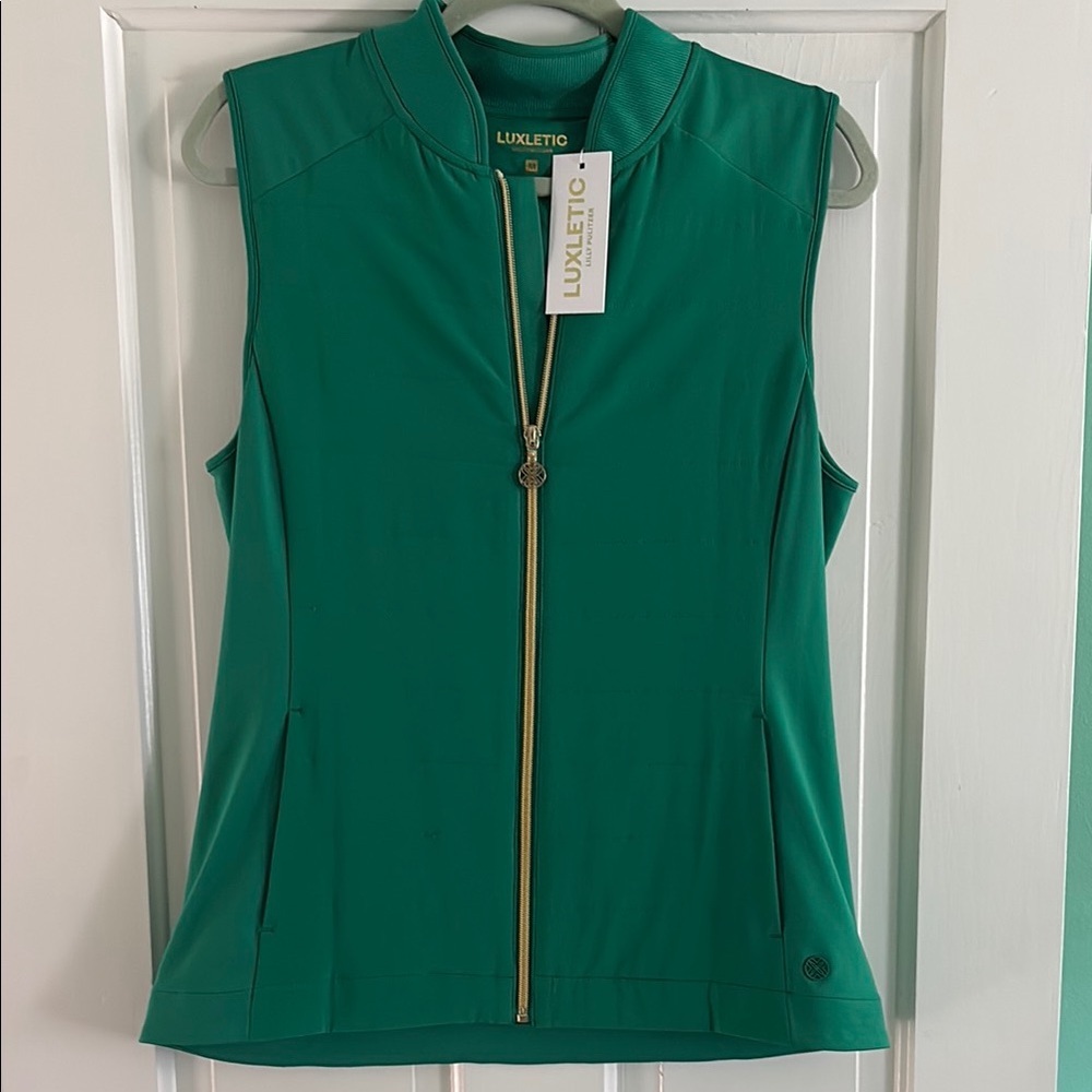 NWT Lilly Pulitzer Kimerbline Green Vest
